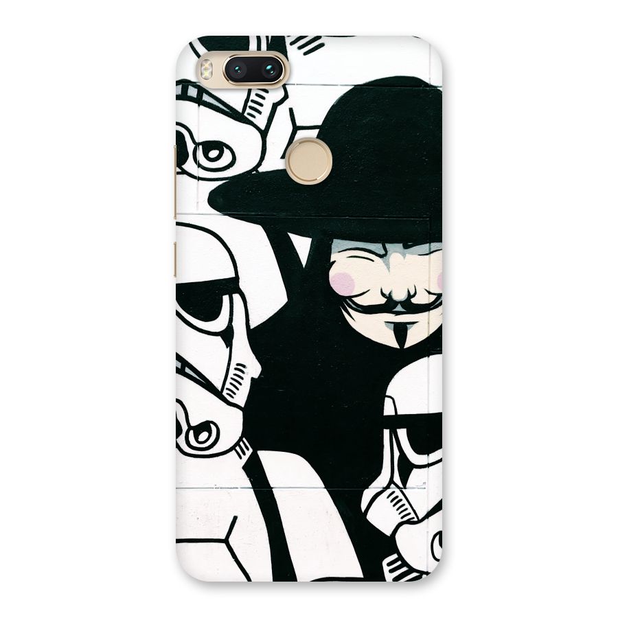 Anonymous Hat Back Case for Mi A1