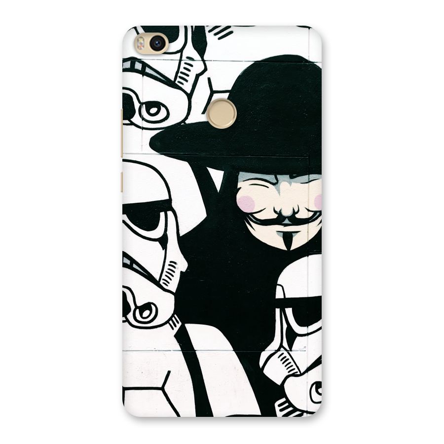 Anonymous Hat Back Case for Mi Max 2