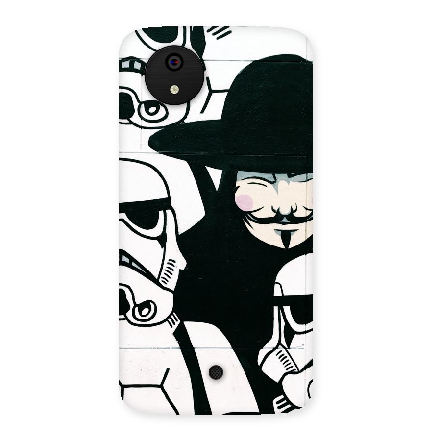 Anonymous Hat Back Case for Micromax Canvas A1