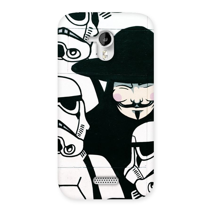 Anonymous Hat Back Case for Micromax Canvas HD A116