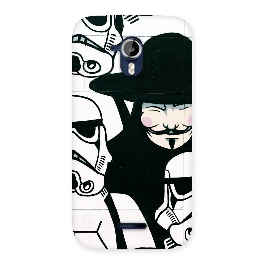 Anonymous Hat Back Case for Micromax Canvas Magnus A117