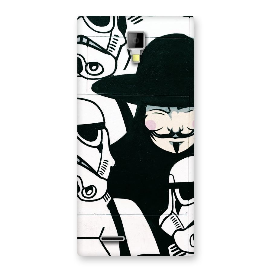 Anonymous Hat Back Case for Micromax Canvas Xpress A99