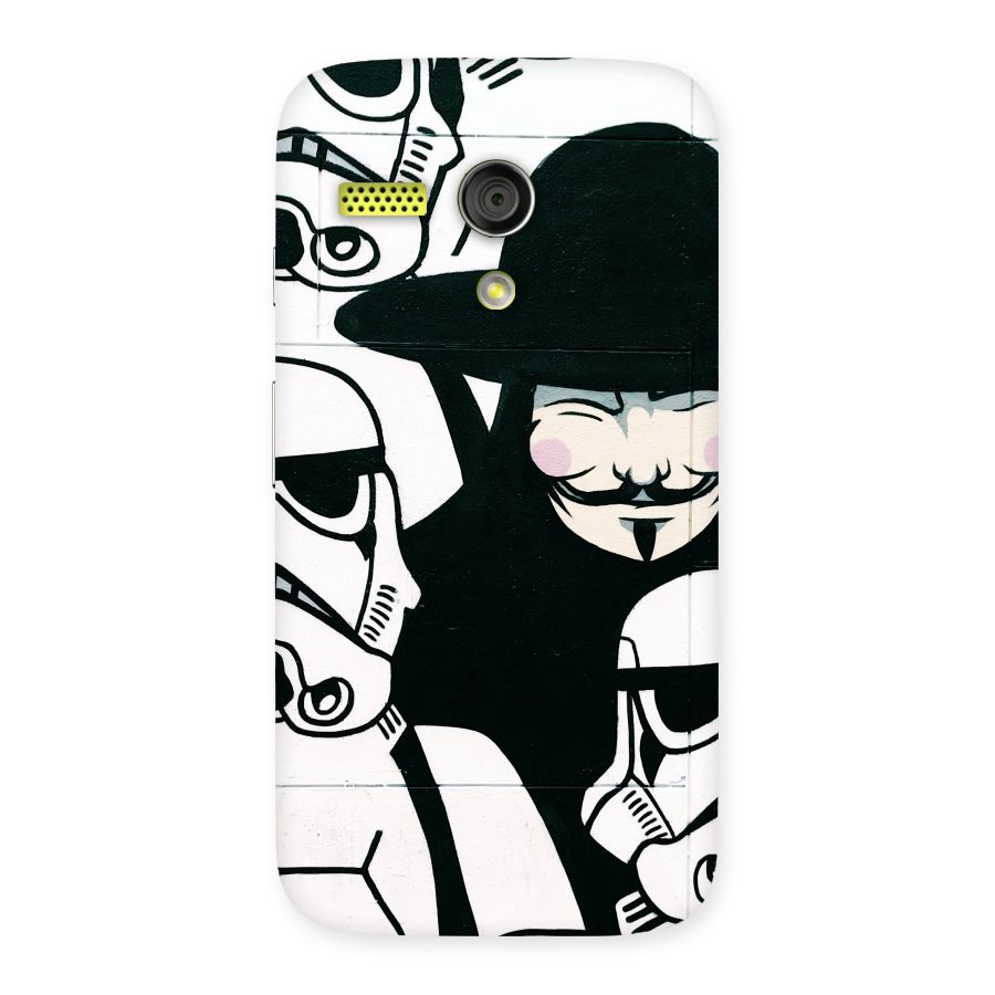 Anonymous Hat Back Case for Moto G