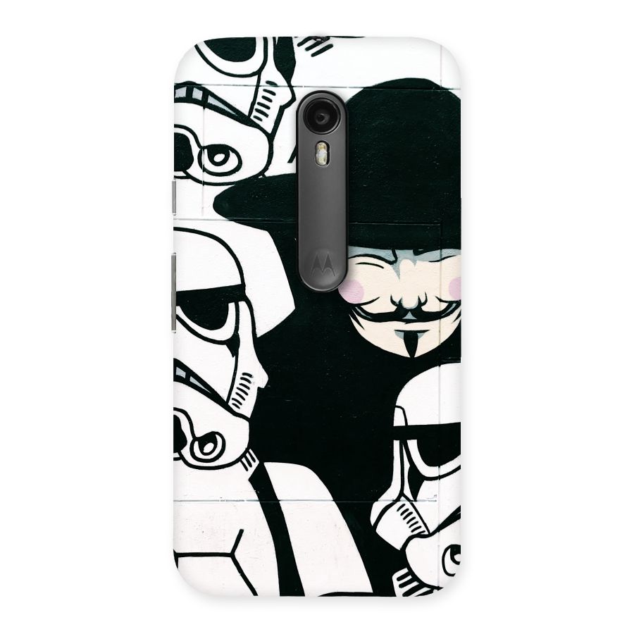 Anonymous Hat Back Case for Moto G3