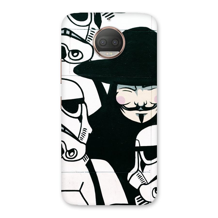 Anonymous Hat Back Case for Moto G5s Plus