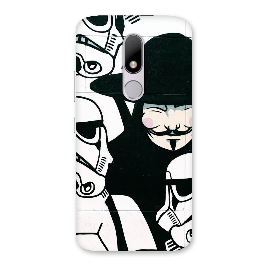 Anonymous Hat Back Case for Moto M