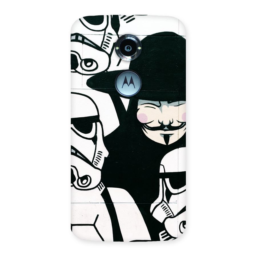 Anonymous Hat Back Case for Moto X 2nd Gen