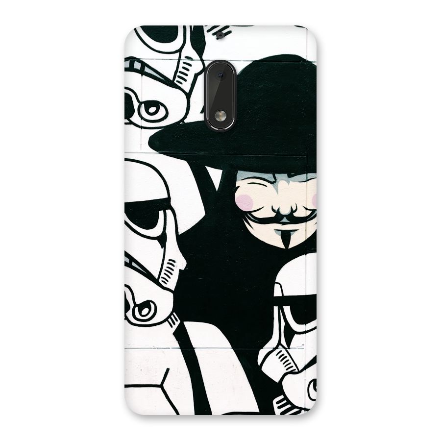 Anonymous Hat Back Case for Nokia 6