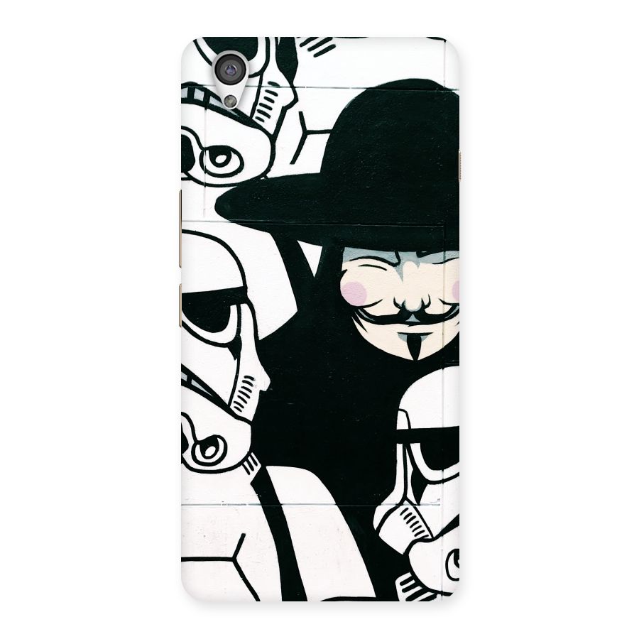 Anonymous Hat Back Case for OnePlus X