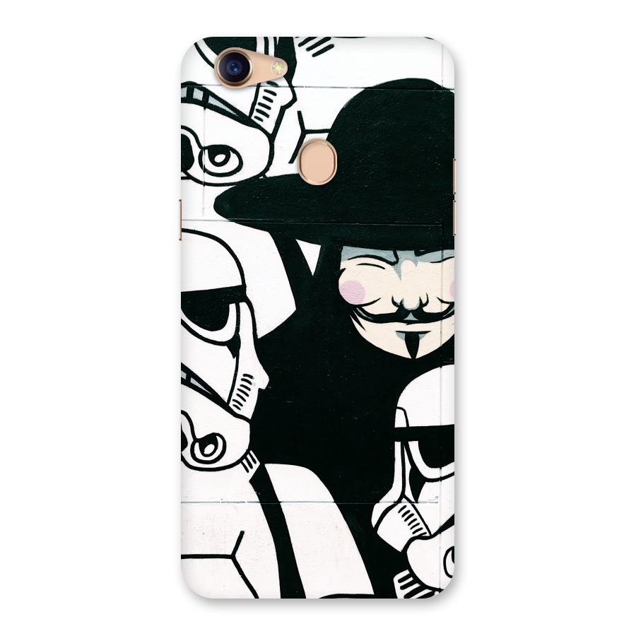 Anonymous Hat Back Case for Oppo F5