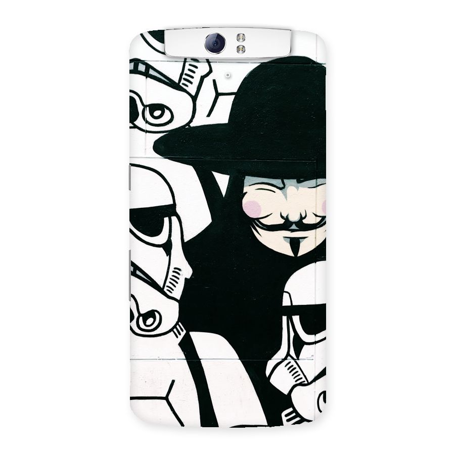 Anonymous Hat Back Case for Oppo N1
