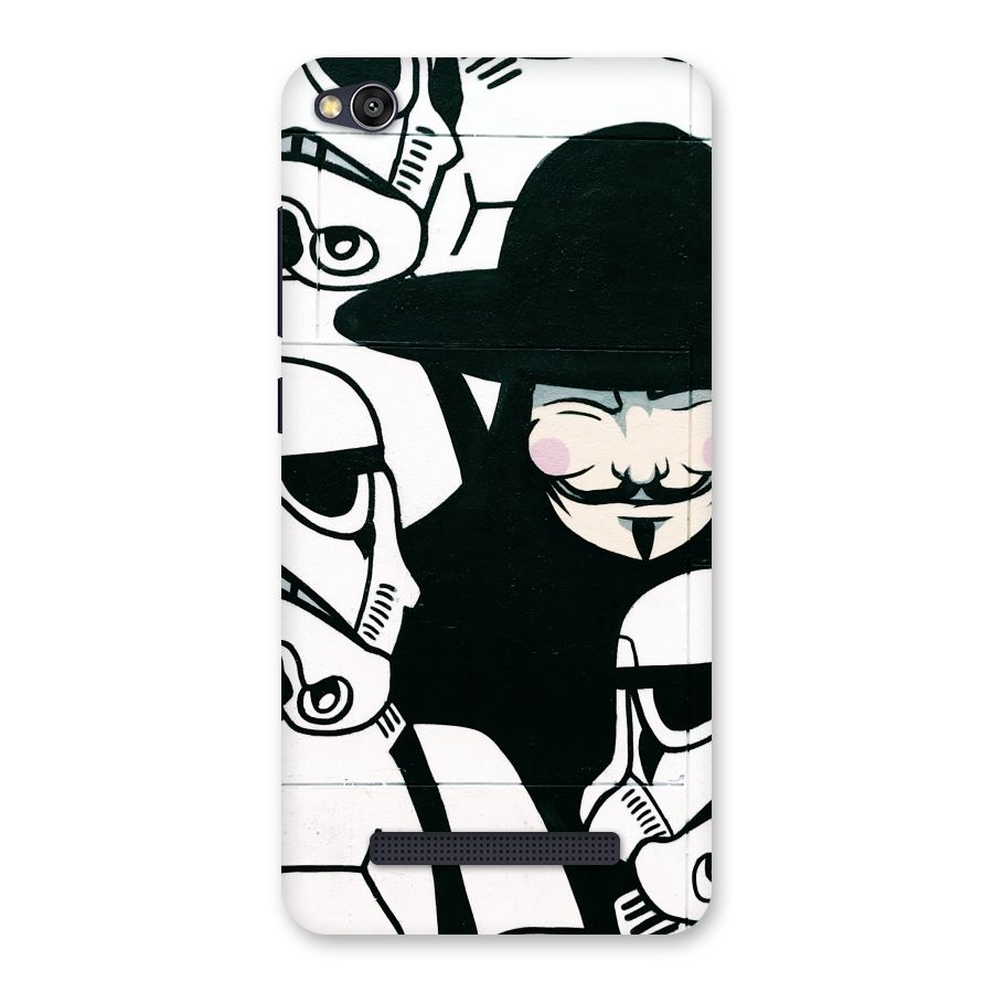 Anonymous Hat Back Case for Redmi 4A