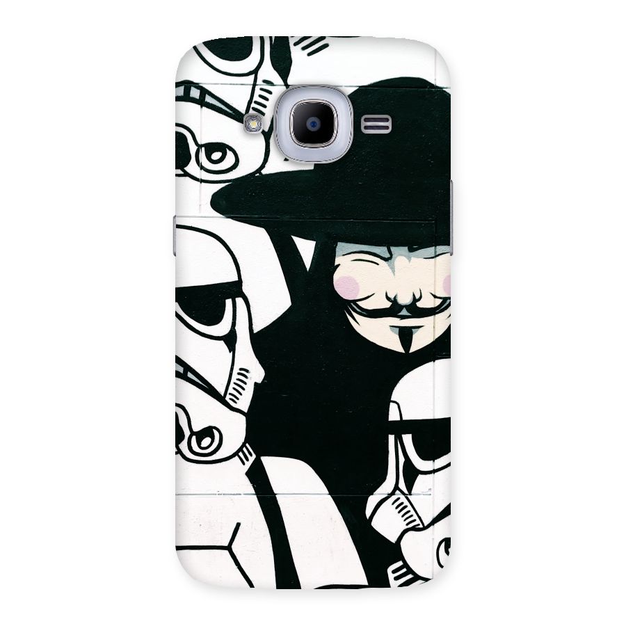 Anonymous Hat Back Case for Samsung Galaxy J2 2016