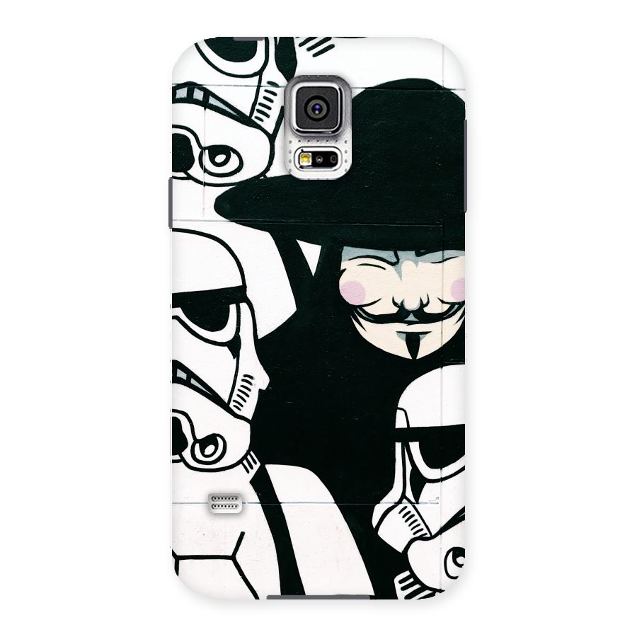 Anonymous Hat Back Case for Samsung Galaxy S5