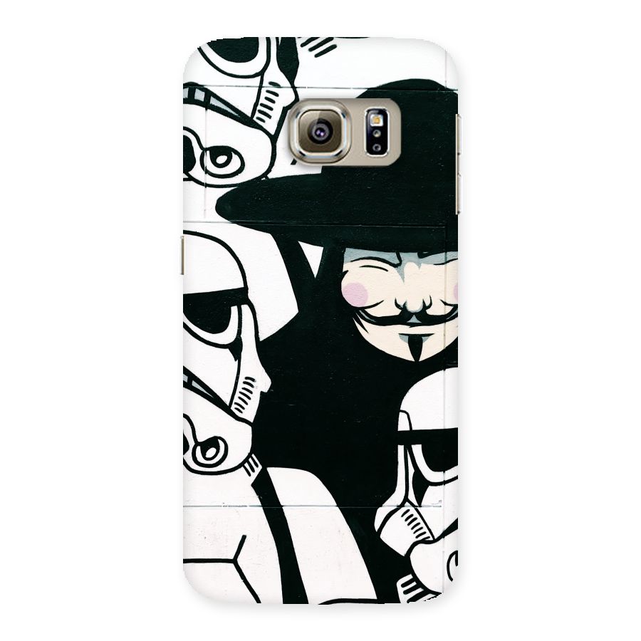 Anonymous Hat Back Case for Samsung Galaxy S6 Edge