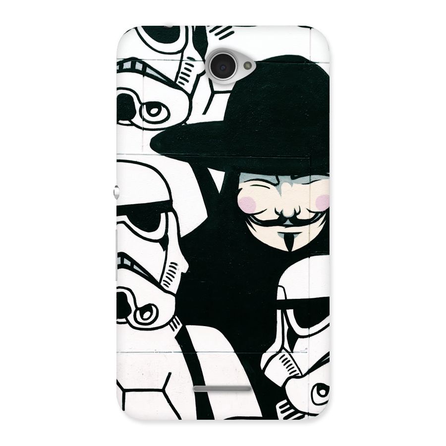 Anonymous Hat Back Case for Sony Xperia E4