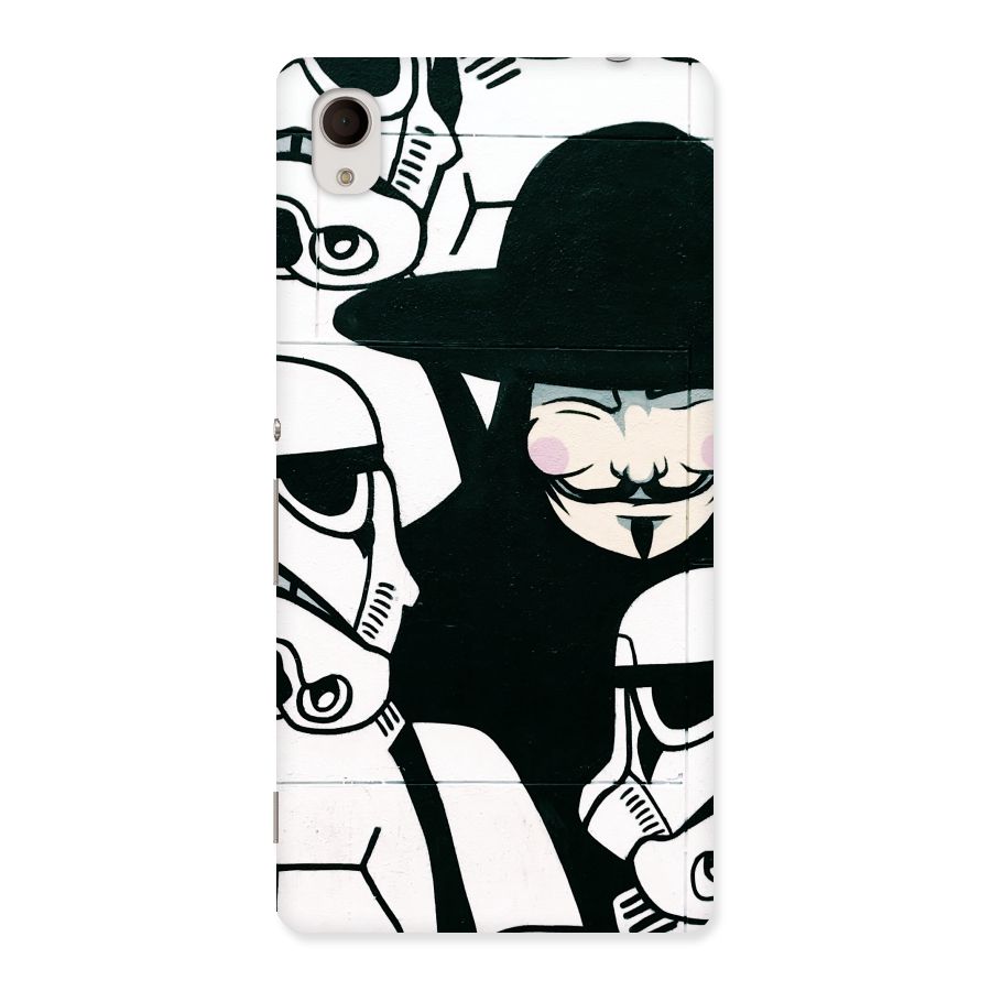 Anonymous Hat Back Case for Sony Xperia M4