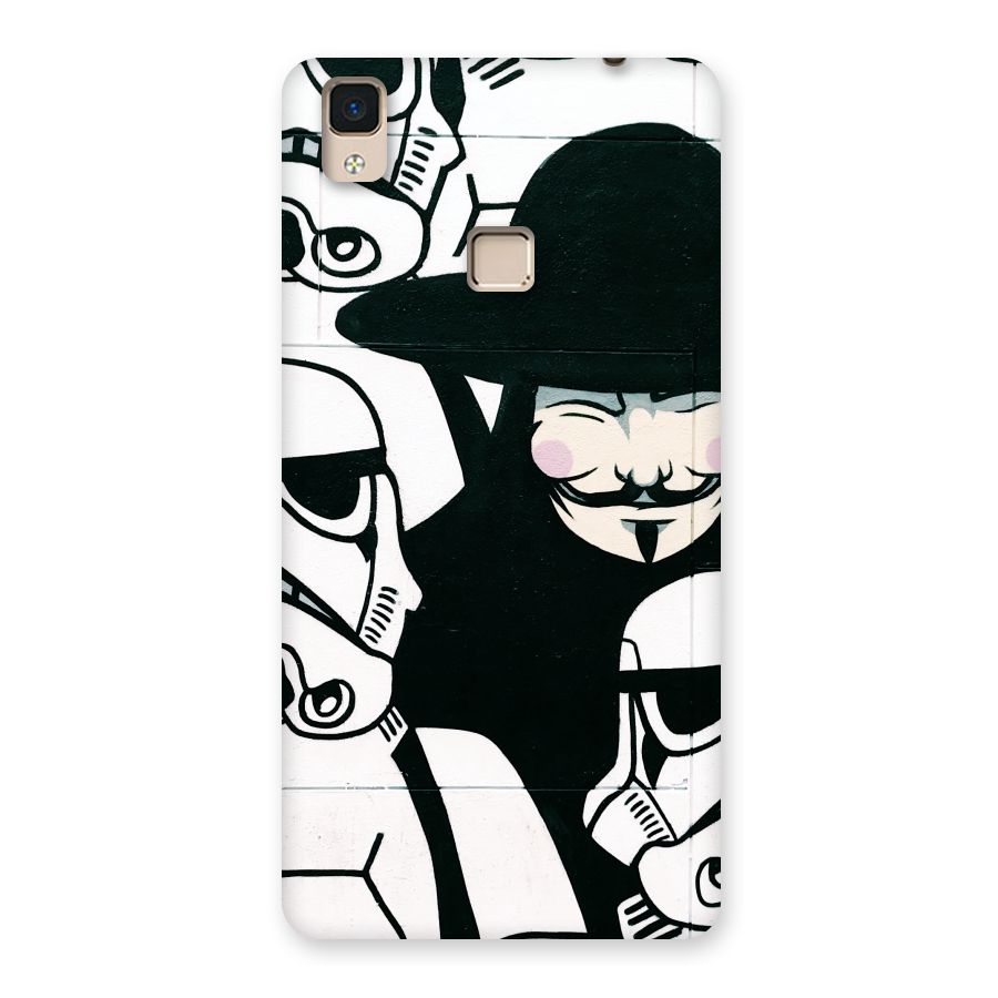 Anonymous Hat Back Case for V3 Max