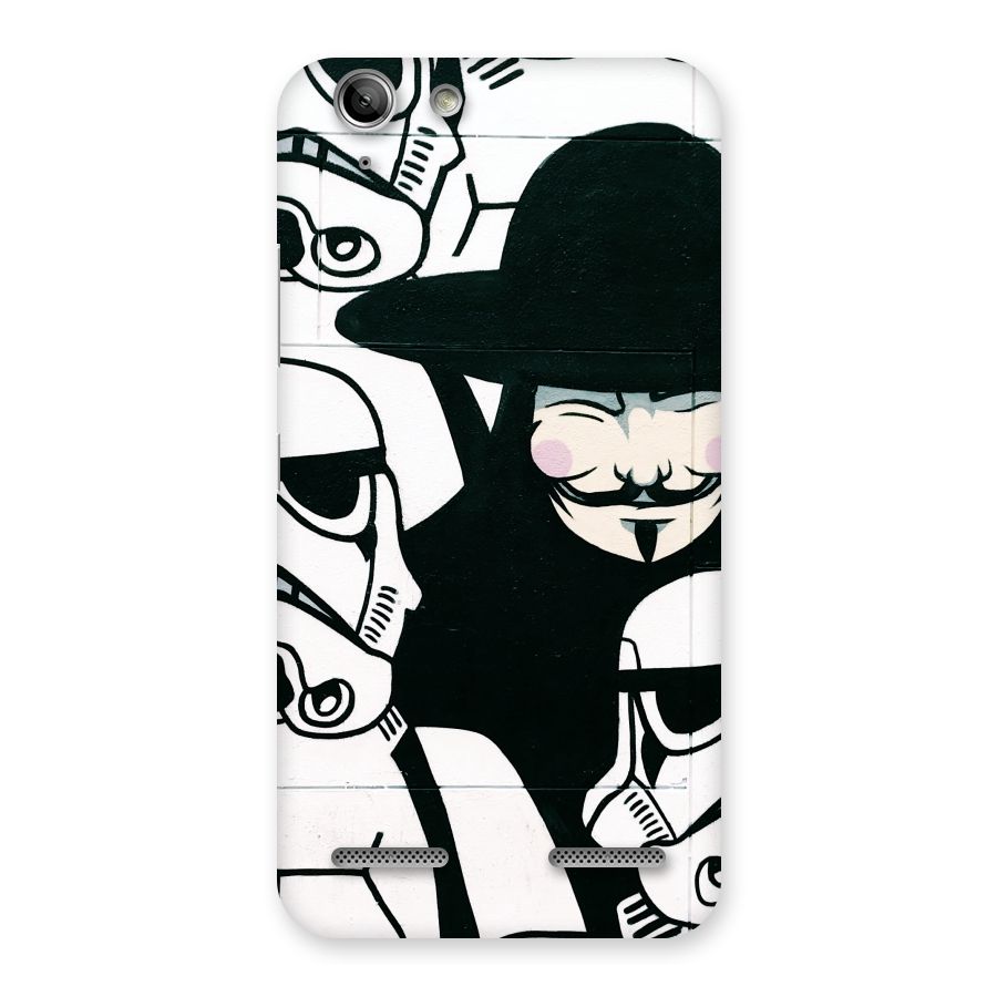 Anonymous Hat Back Case for Vibe K5