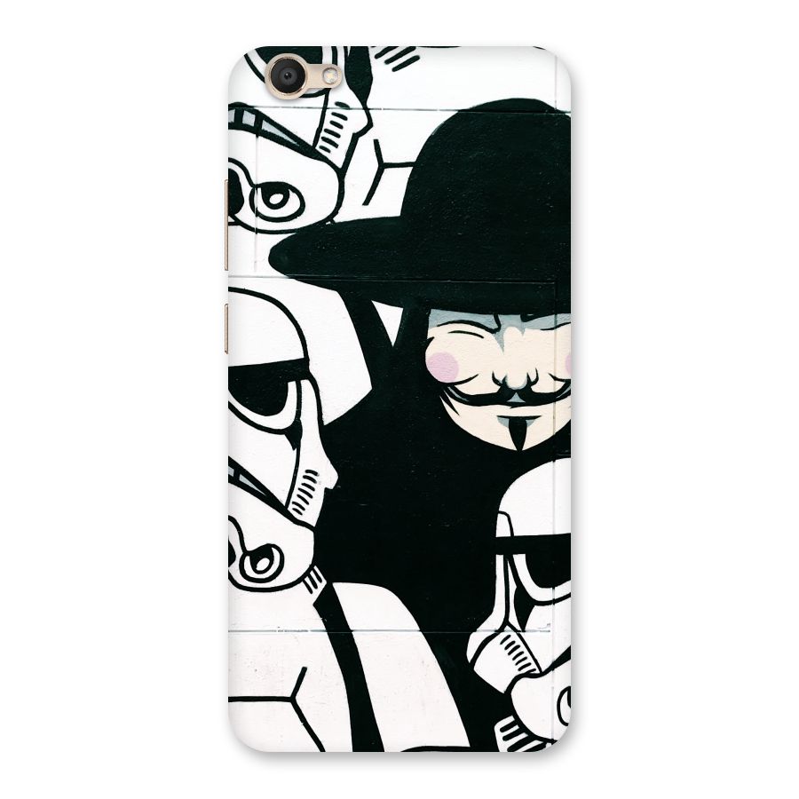 Anonymous Hat Back Case for Vivo V5