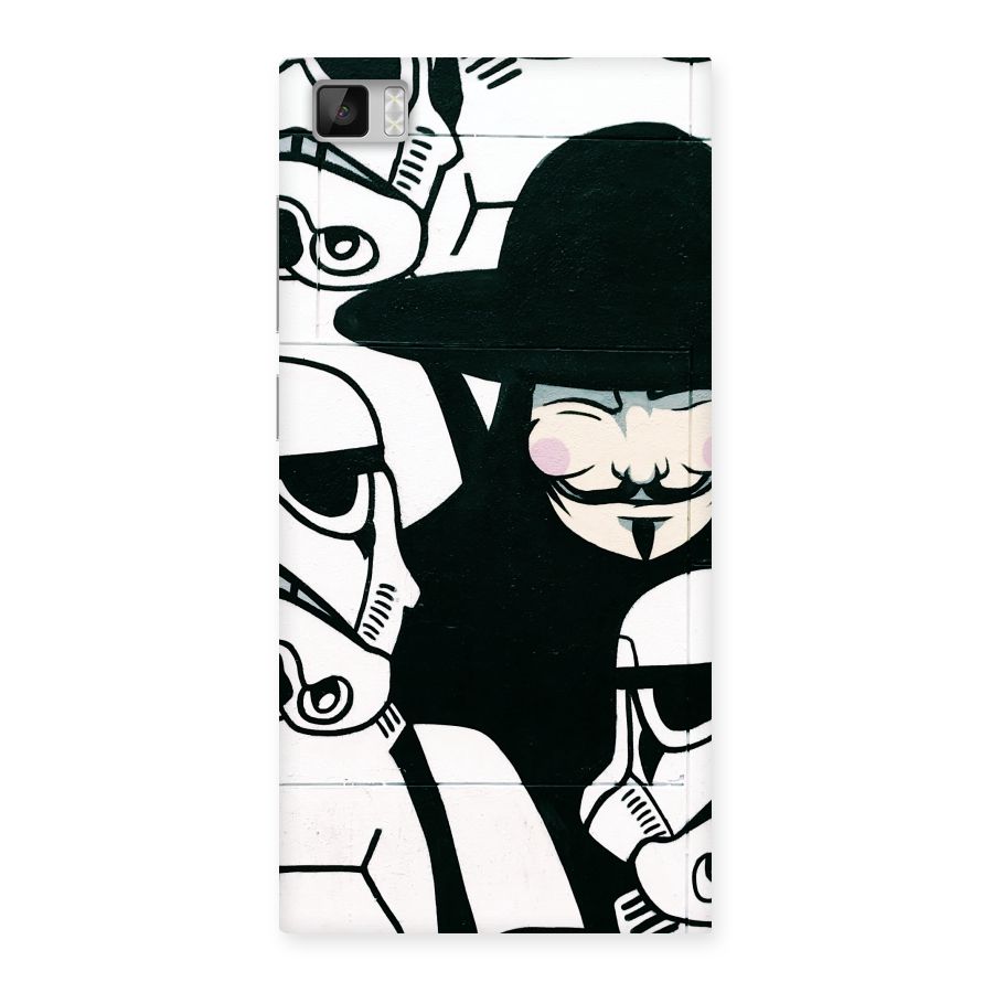 Anonymous Hat Back Case for Xiaomi Mi3