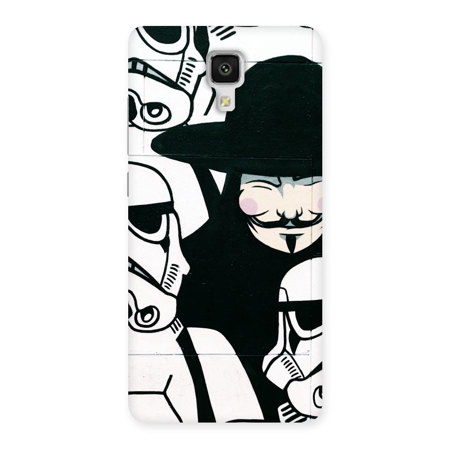 Anonymous Hat Back Case for Xiaomi Mi 4