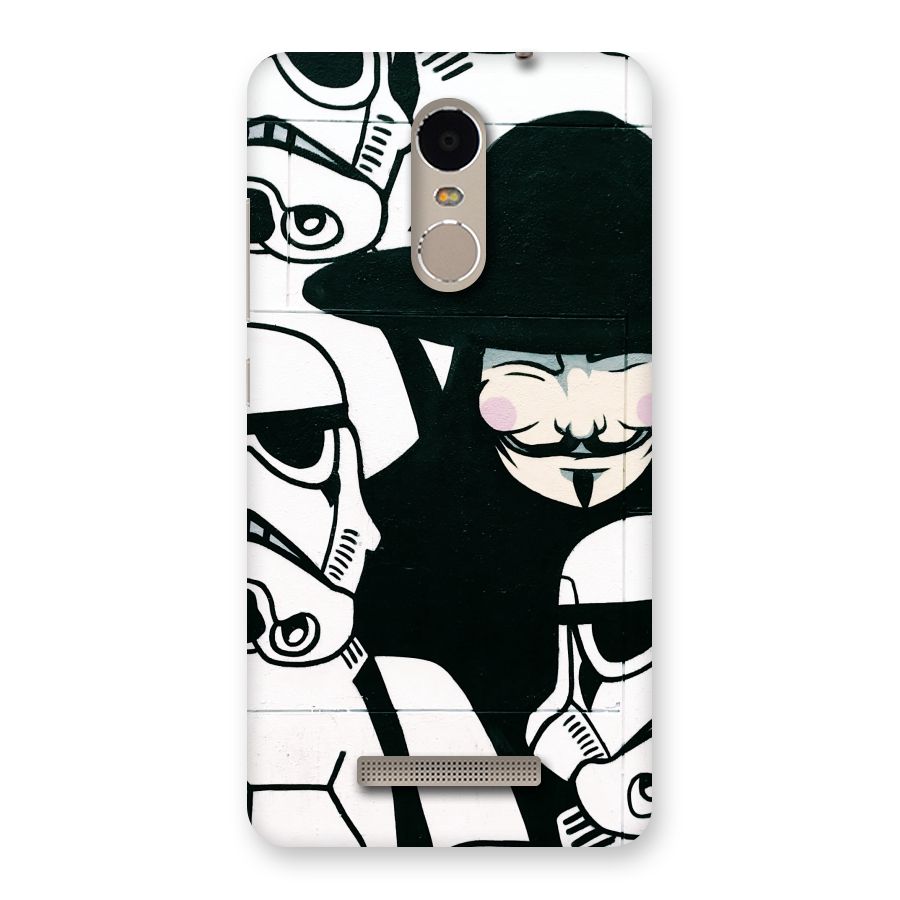 Anonymous Hat Back Case for Xiaomi Redmi Note 3