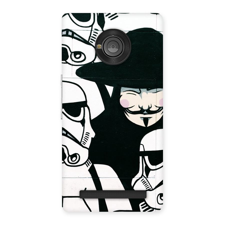 Anonymous Hat Back Case for Yu Yunique
