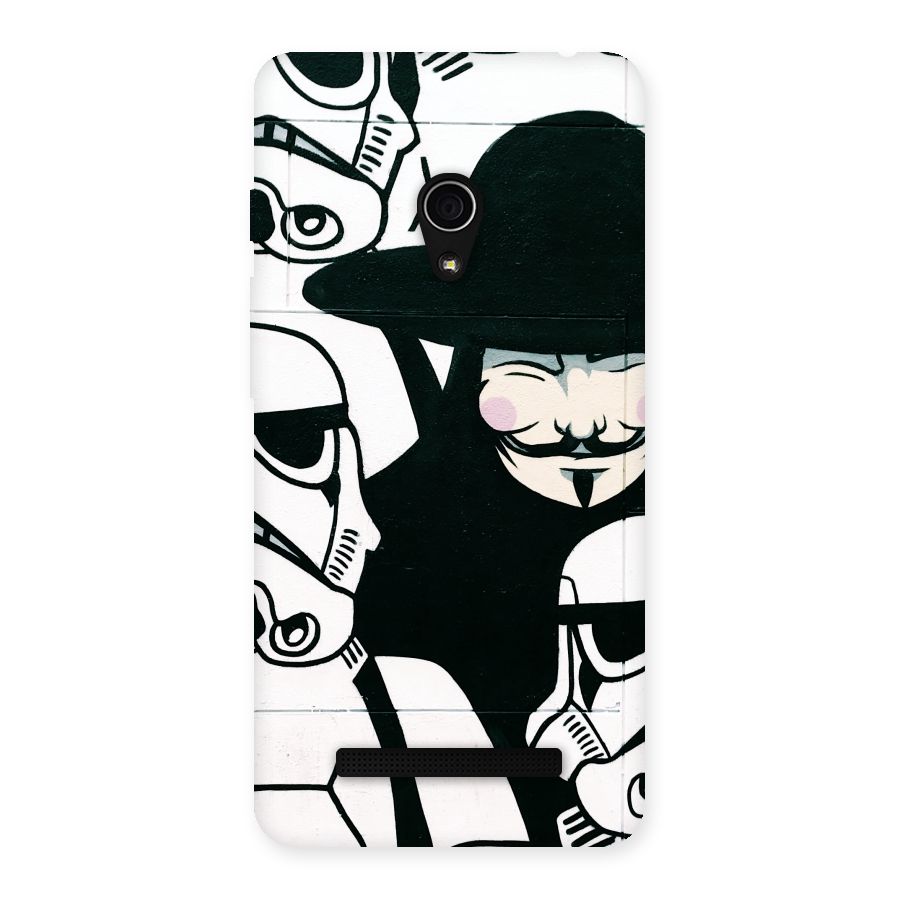 Anonymous Hat Back Case for Zenfone 5