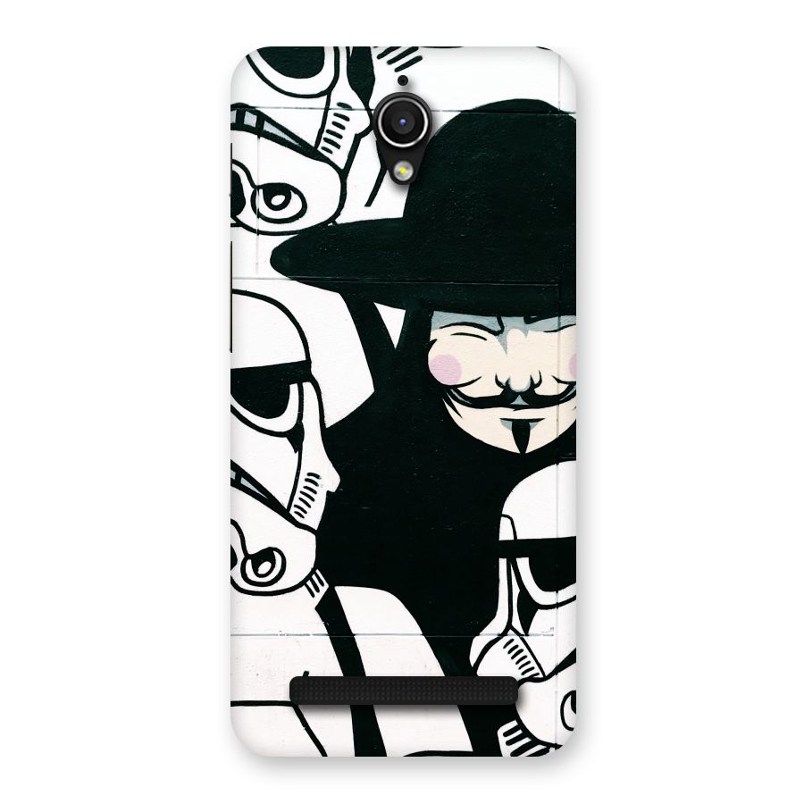 Anonymous Hat Back Case for Zenfone Go