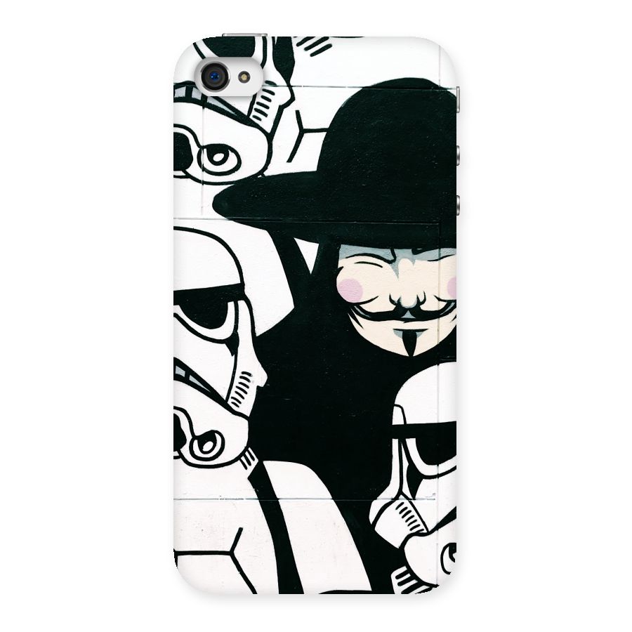 Anonymous Hat Back Case for iPhone 4 4s