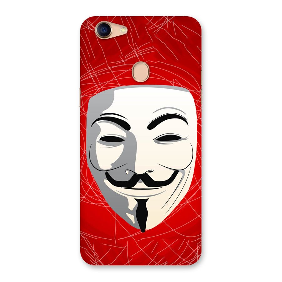 Anonymous Mask Abstract Back Case for Oppo F5