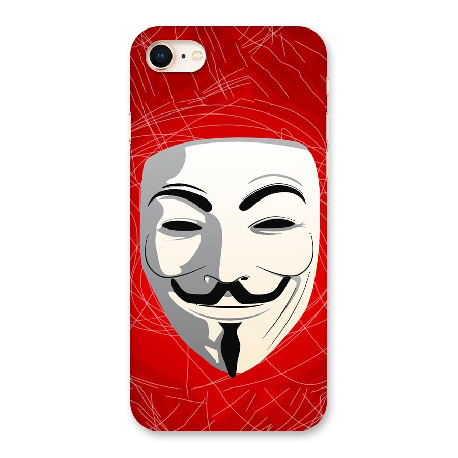 Anonymous Mask Abstract Back Case for iPhone 8