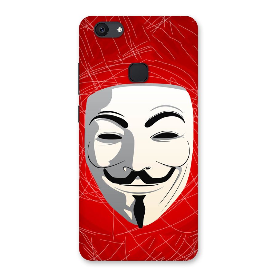 Anonymous Mask Abstract  Back Case for Vivo V7 Plus