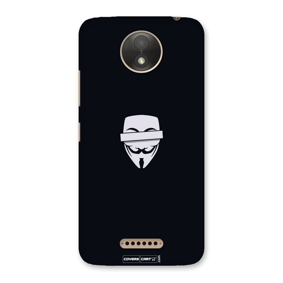 Anonymous Mask Back Case for Moto C Plus