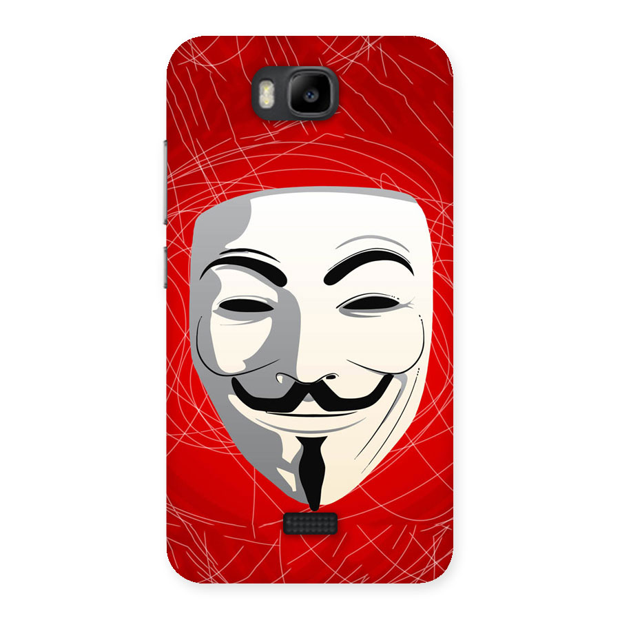 Anonymous Mask Abstract Back Case for Honor Bee