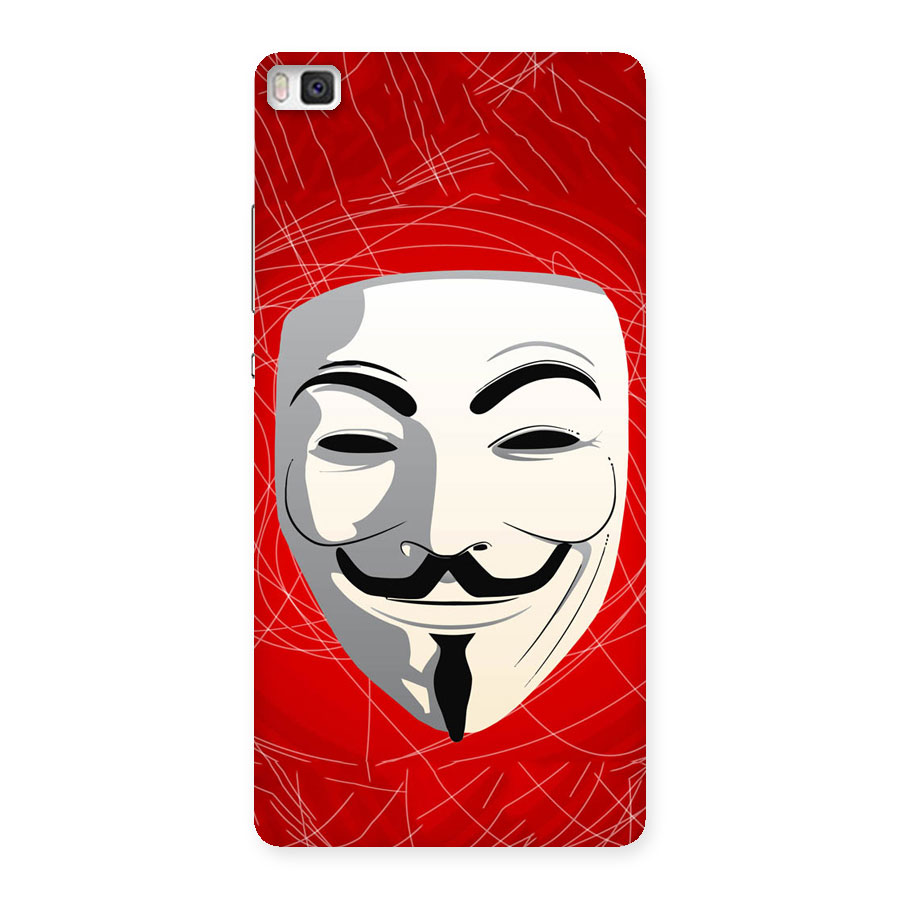 Anonymous Mask Abstract Back Case for Huawei P8
