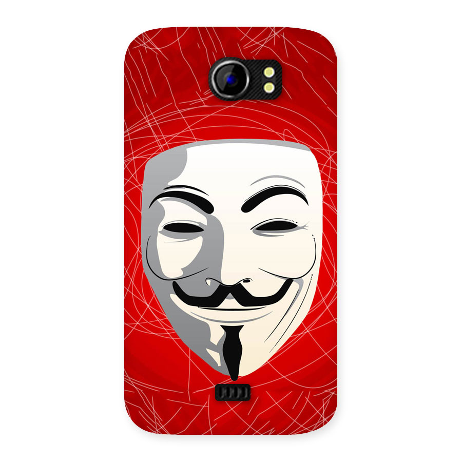 Anonymous Mask Abstract Back Case for Micromax Canvas 2 A110