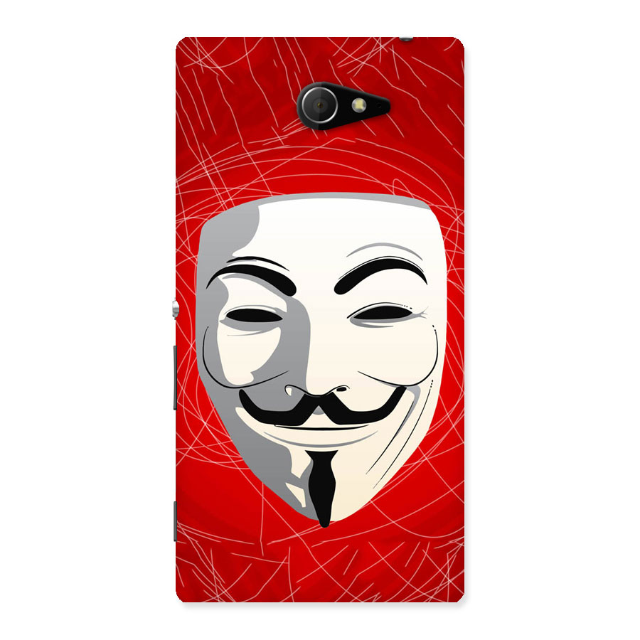 Anonymous Mask Abstract Back Case for Sony Xperia M2