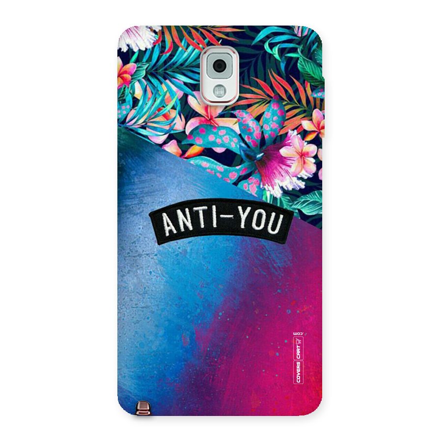 Anti You Back Case for Galaxy Note 3