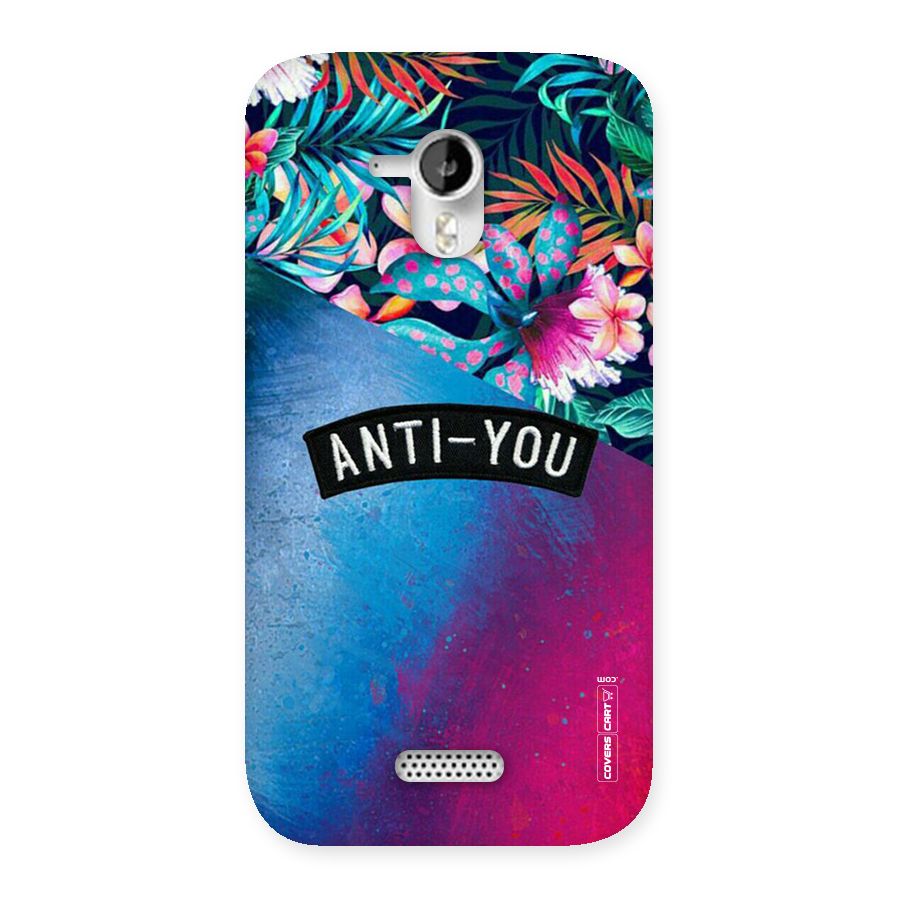 Anti You Back Case for Micromax Canvas HD A116
