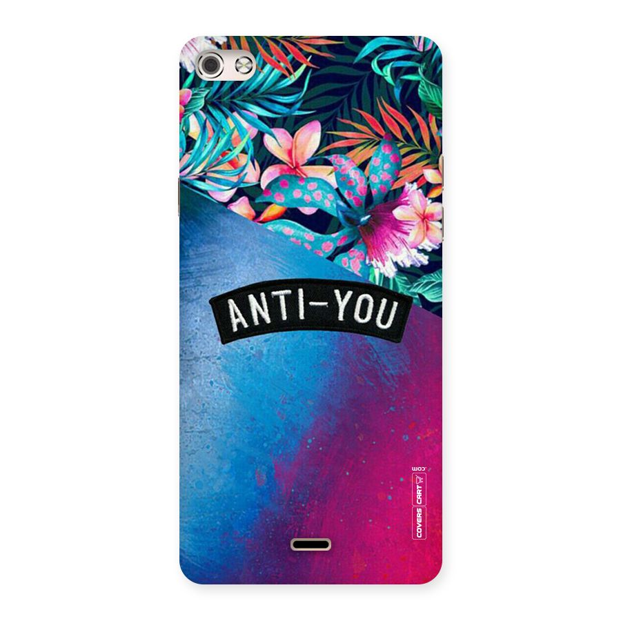 Anti You Back Case for Micromax Canvas Silver 5
