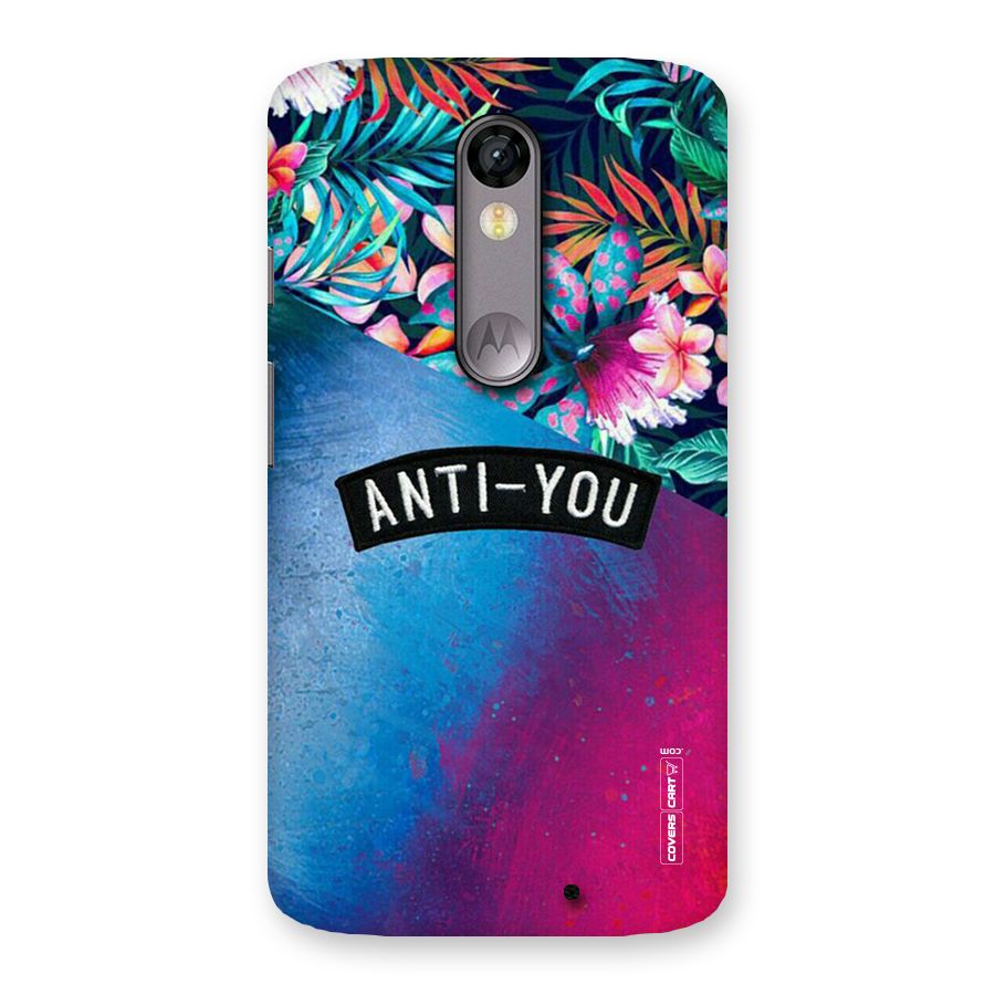Anti You Back Case for Moto X Force