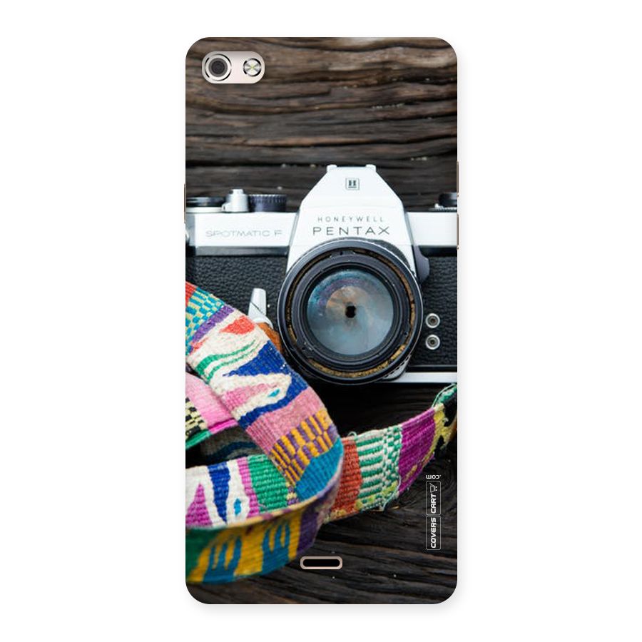 Antique Camera Back Case for Micromax Canvas Silver 5