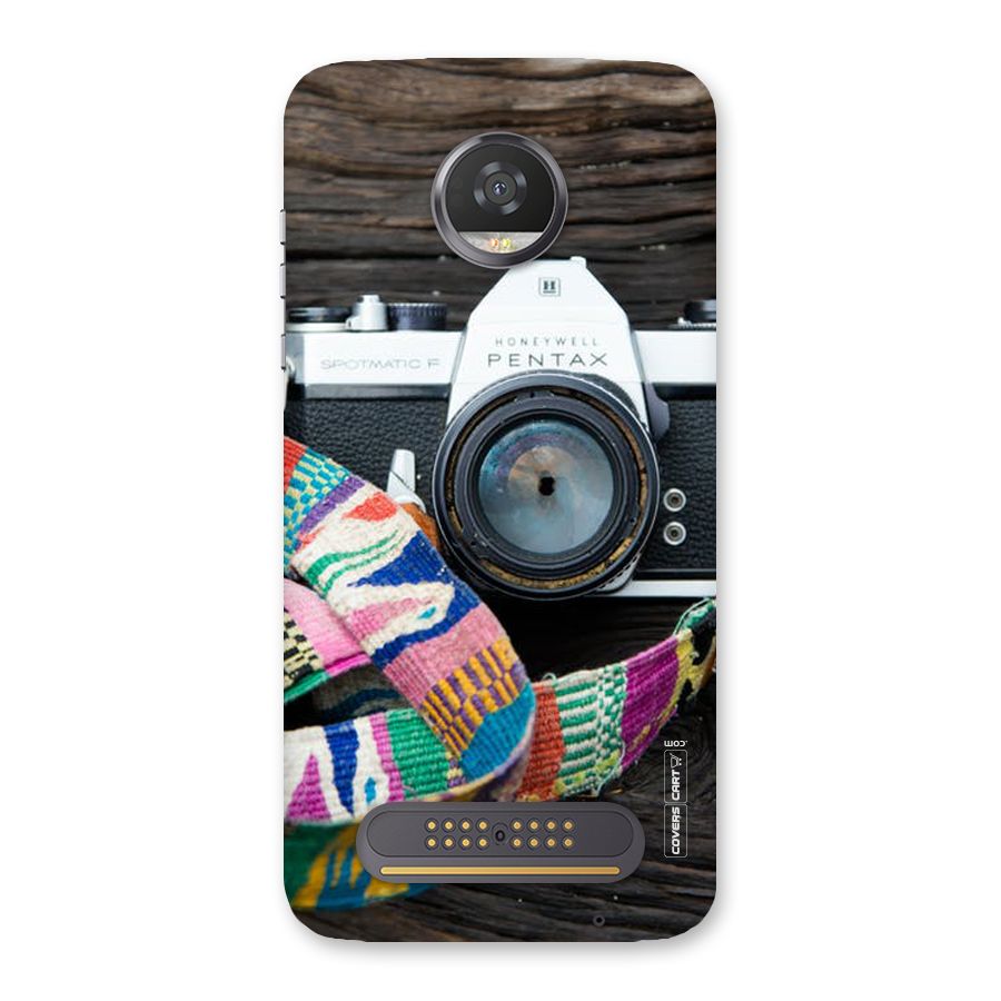 Antique Camera Back Case for Moto Z2 Play