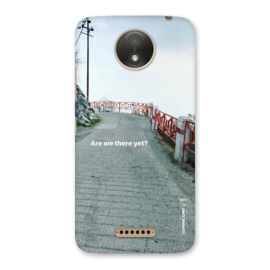 Are We There Yet Back Case for Moto C Plus