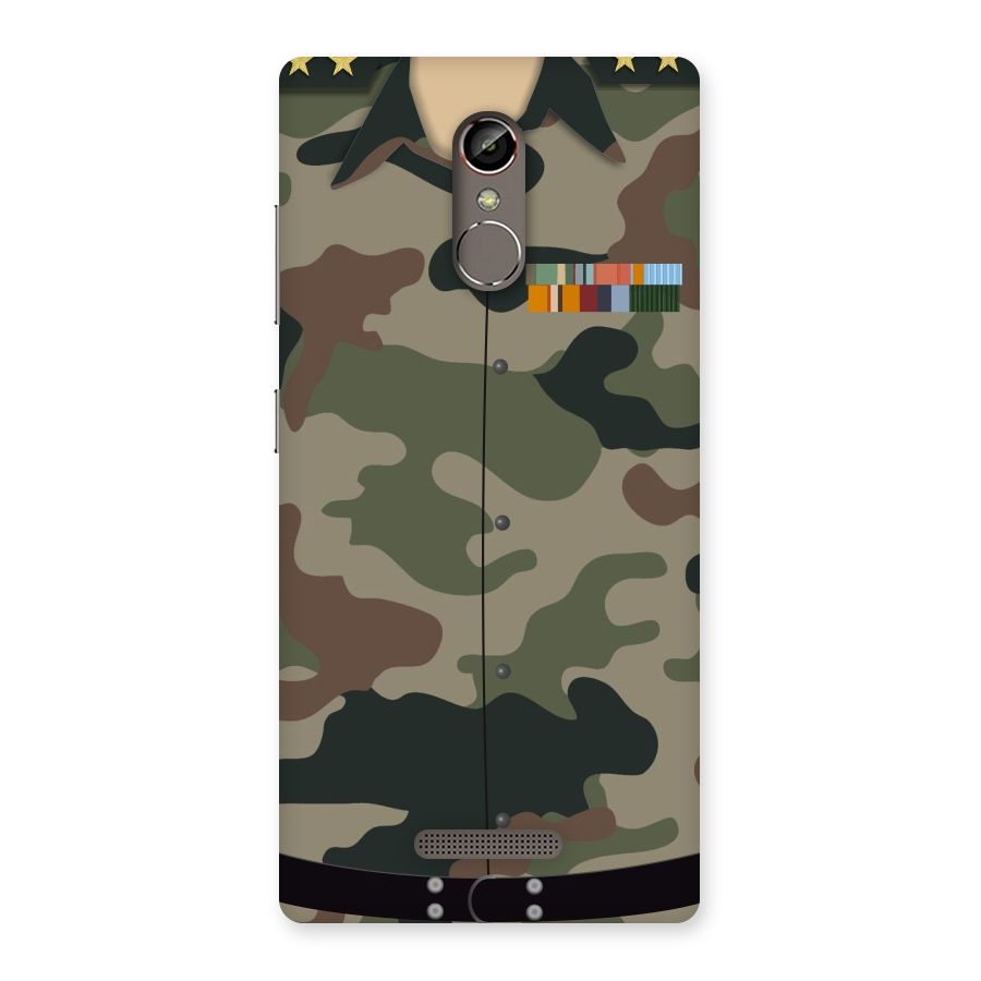 Army Uniform Back Case for Gionee S6s