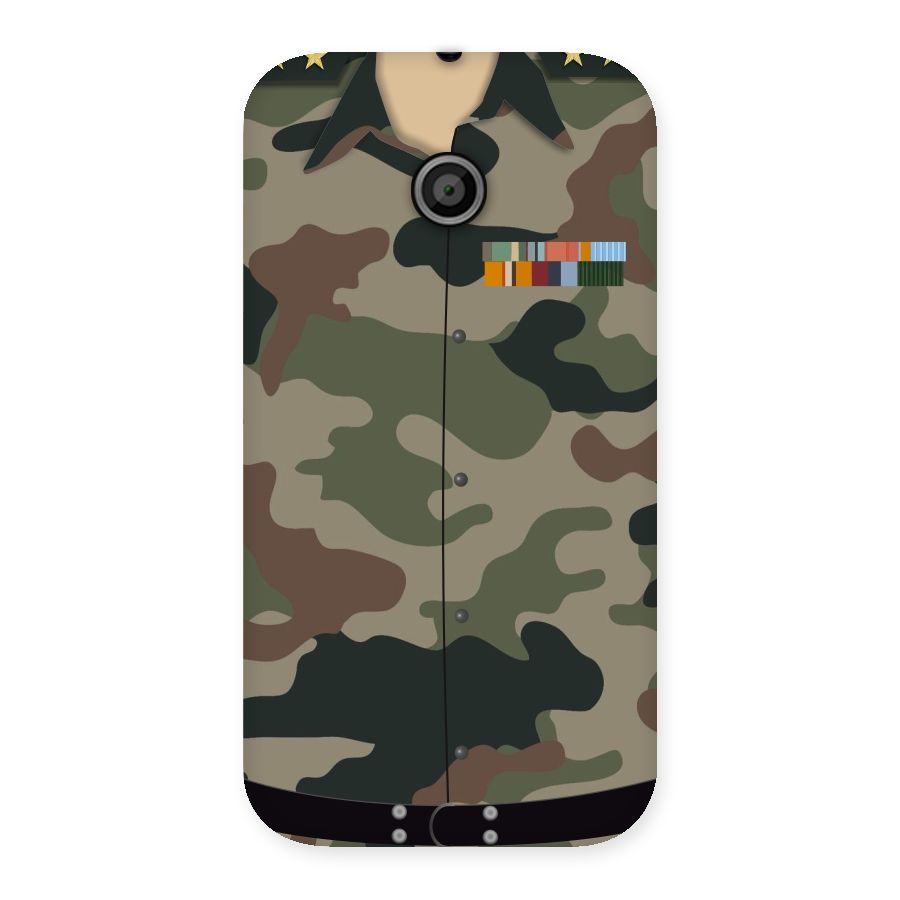 Army Uniform Back Case for Moto E