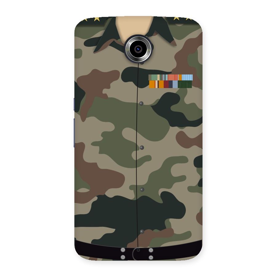 Army Uniform Back Case for Nexsus 6