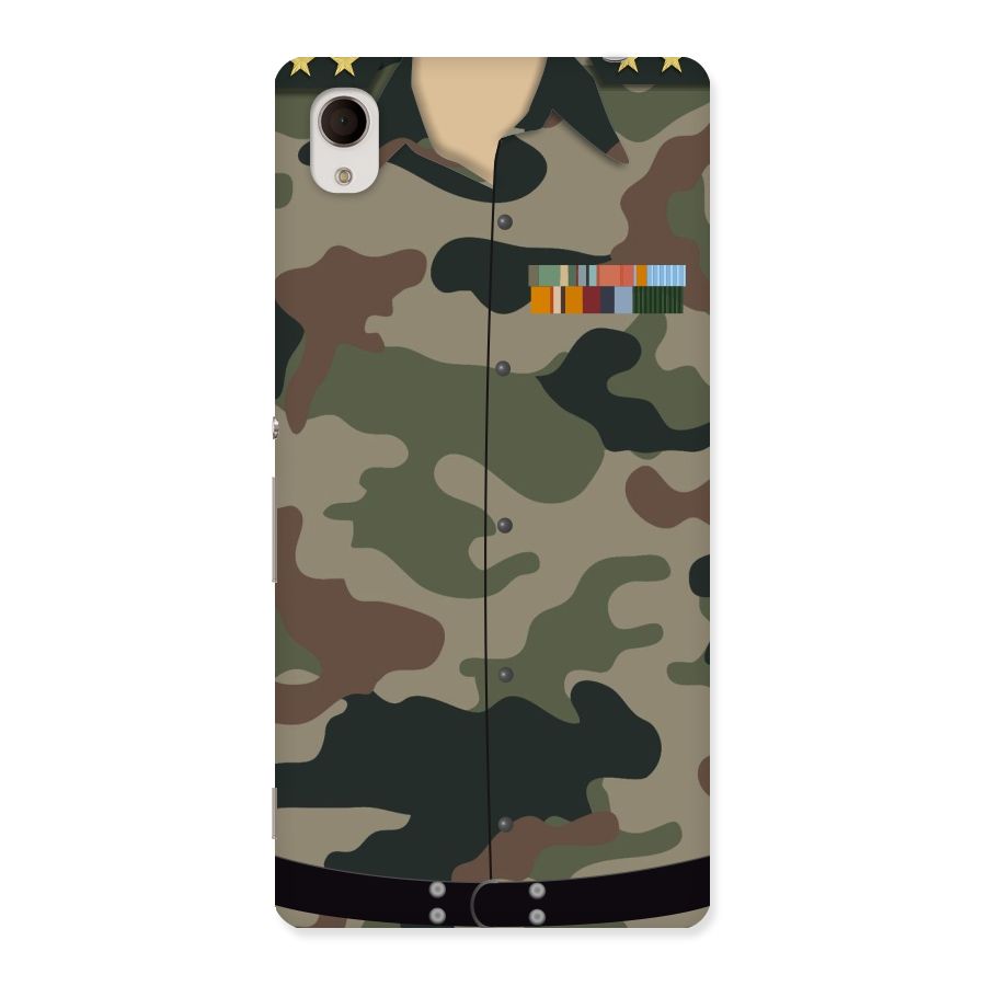 Army Uniform Back Case for Xperia M4 Aqua